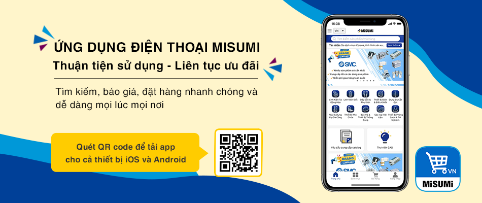 ỨNG DỤNG ĐIỆN THOẠI MISUMI