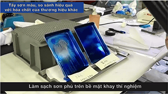 Tẩy sơn màu, so sánh hiệu quả với hóa chất của thương hiệu khác