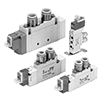 5-Port Solenoid Valve Body Ported Single Unit SY3000 Series